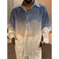 Gradient Thin Sheer Mens Shirt
